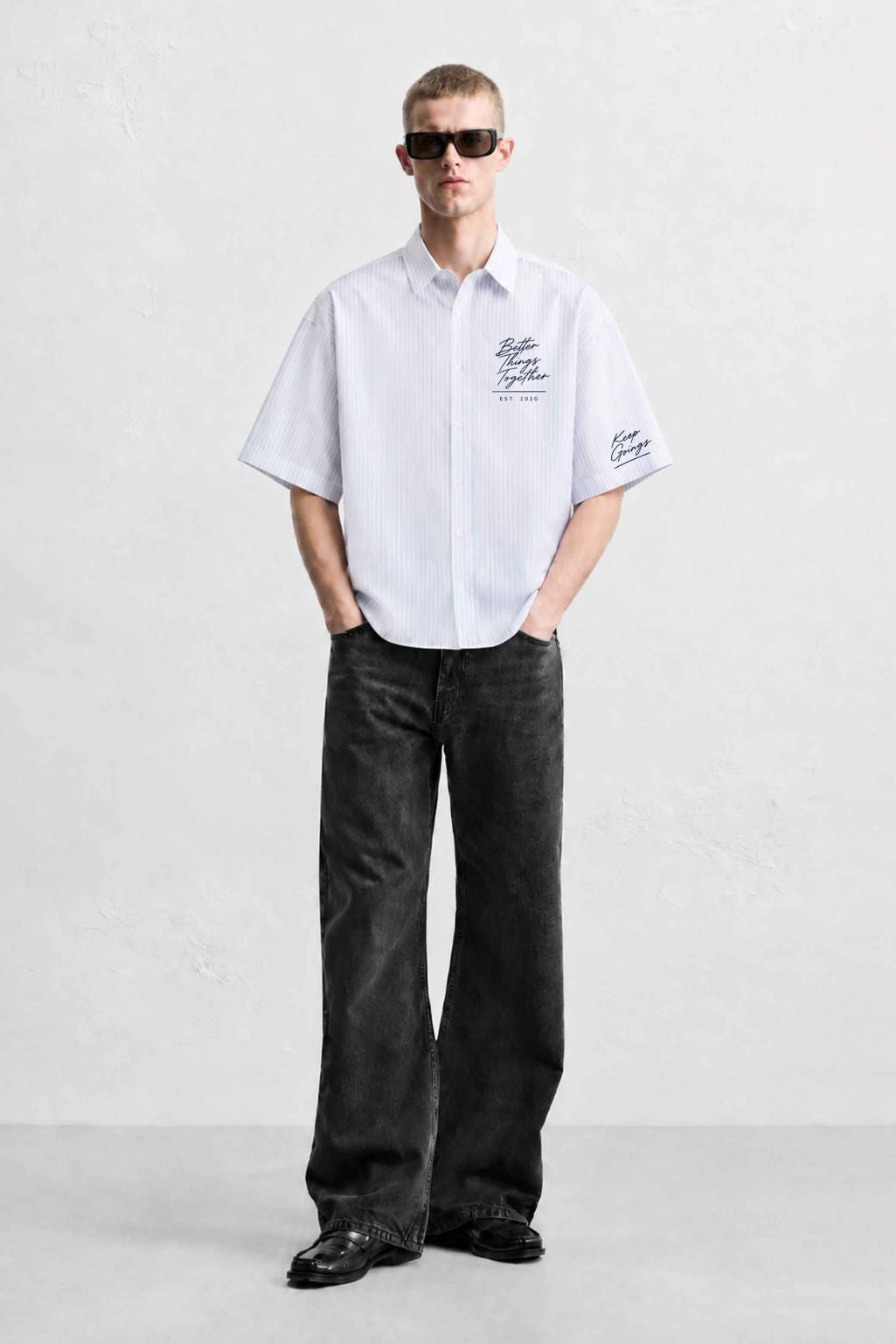 Premium Striped Boxy Fit Shirt
