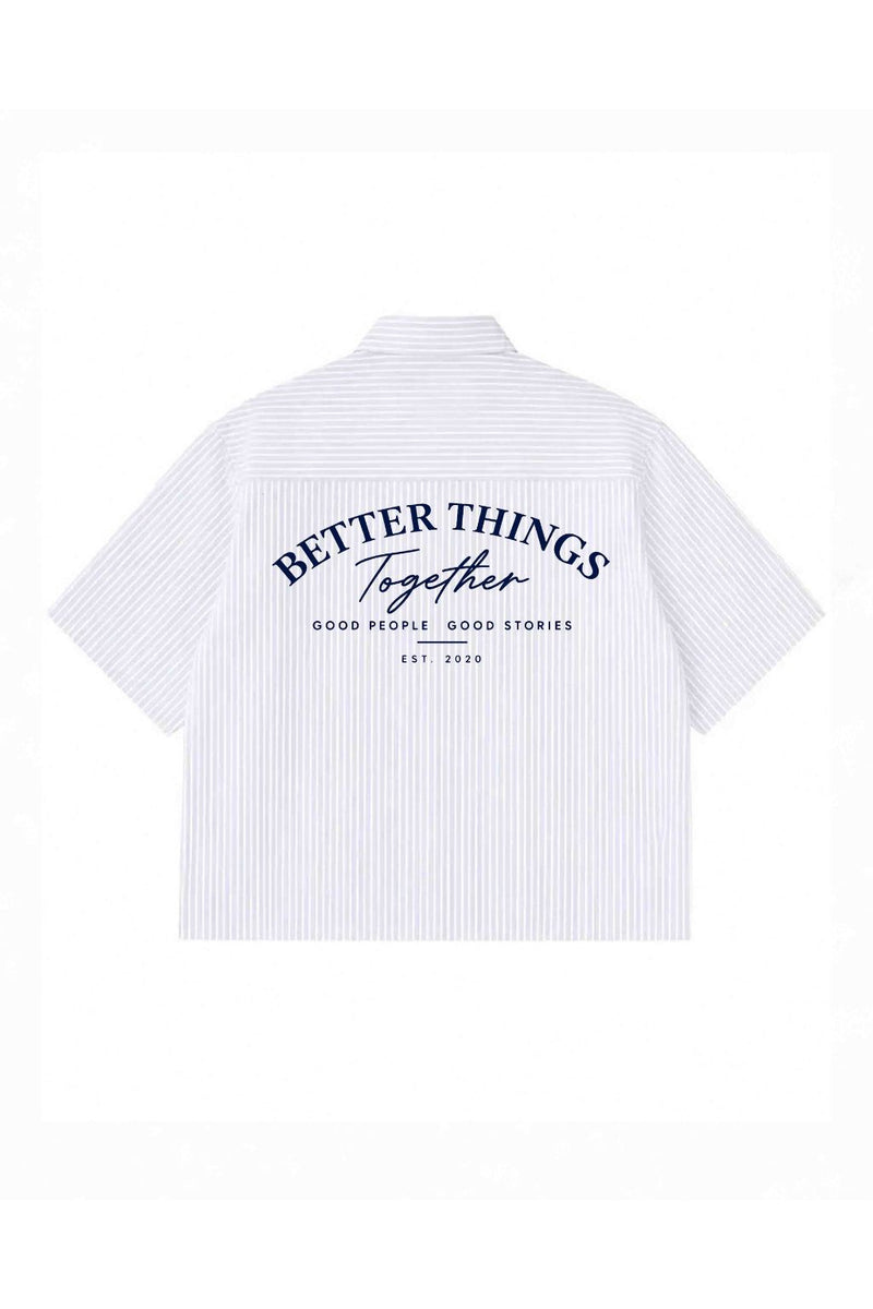 Premium Striped Boxy Fit Shirt