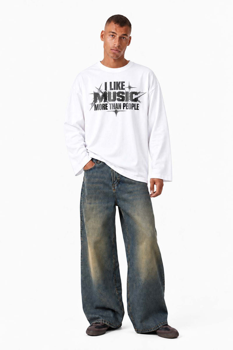 I Like Music Waffle Tee