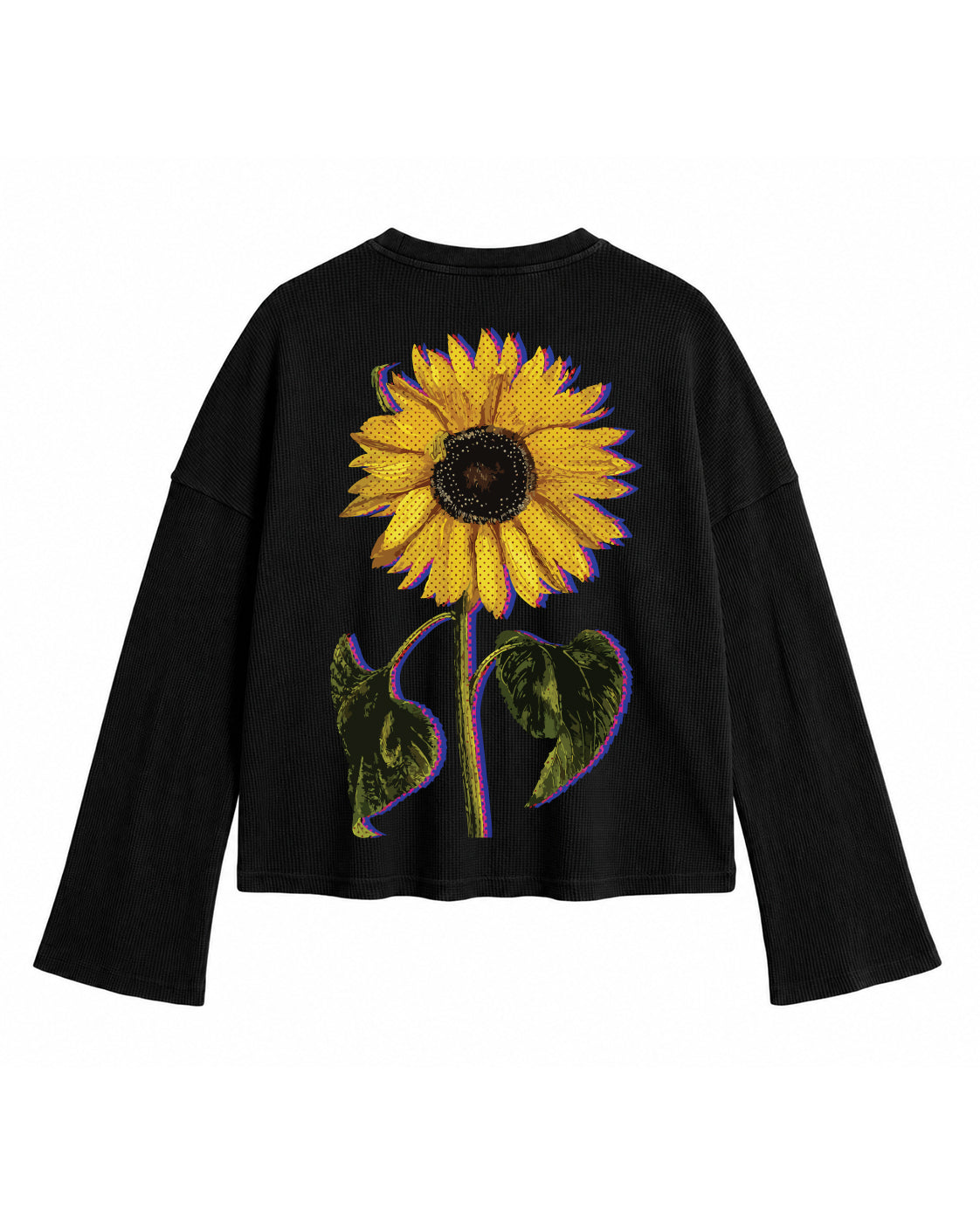 Bloom Anyway Sunflower Waffle Tee