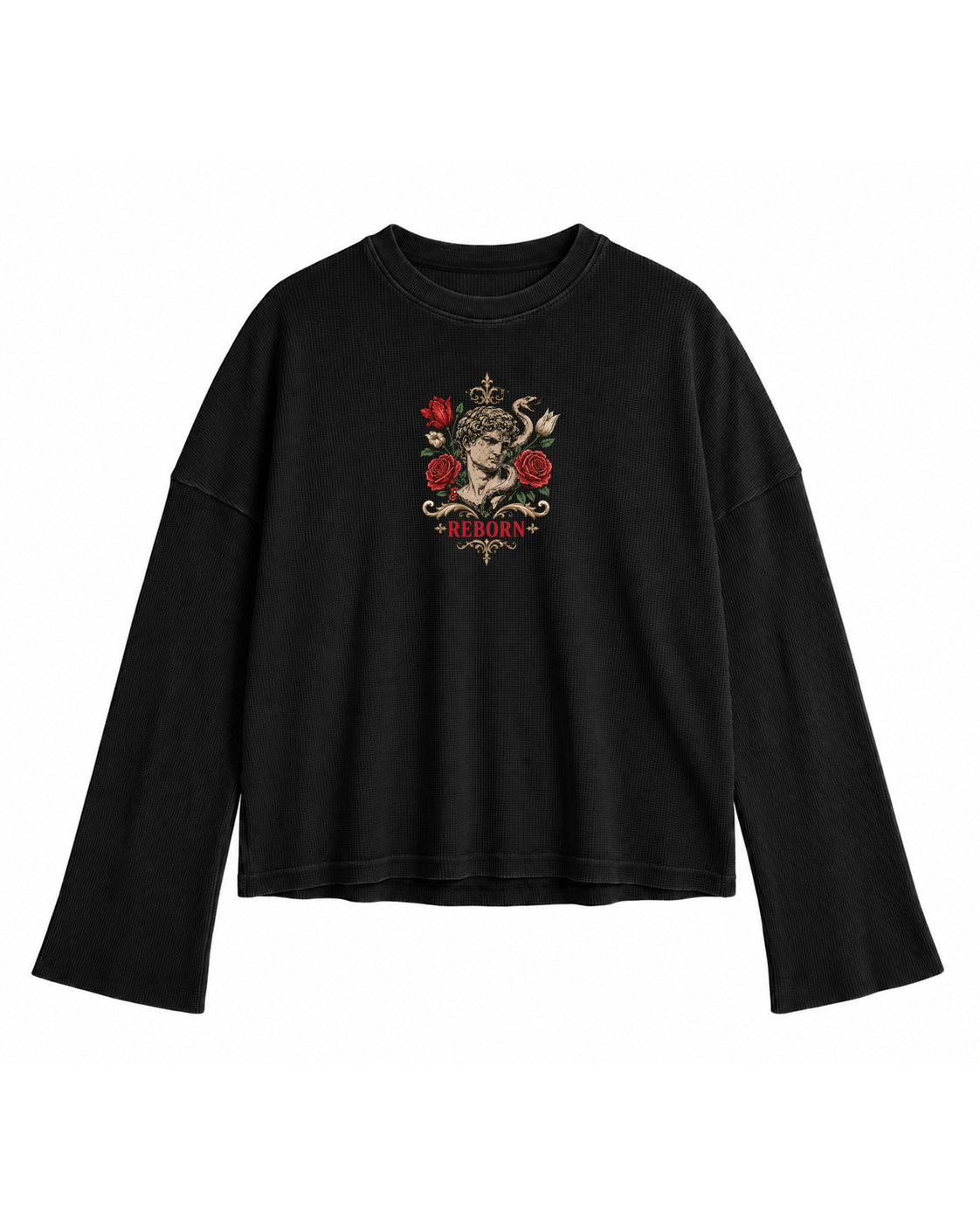 Reborn Statue Waffle Tee