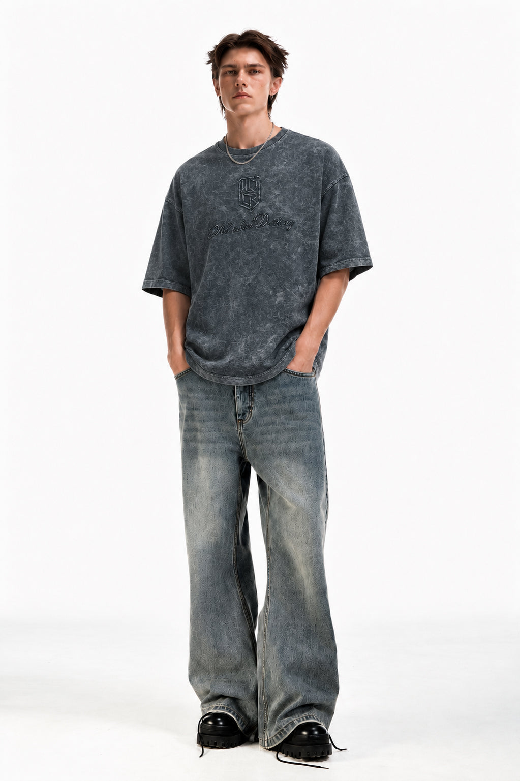 Charcoal Acid Wash T-Shirt