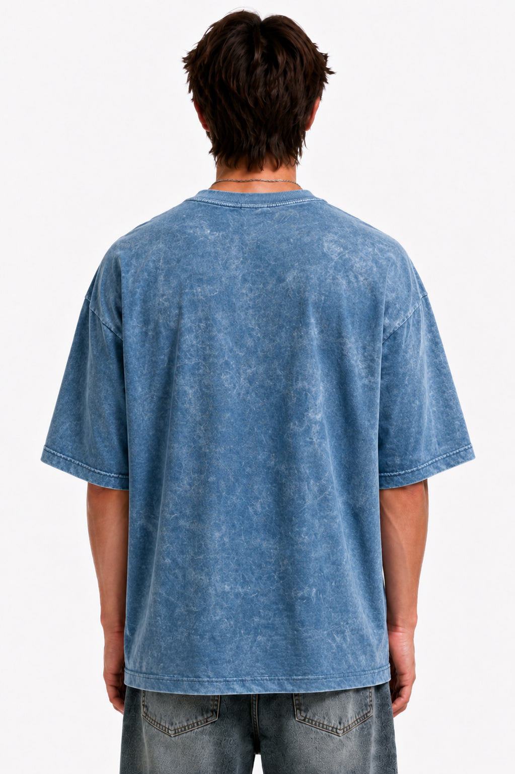 Blue Acid Wash T-Shirt