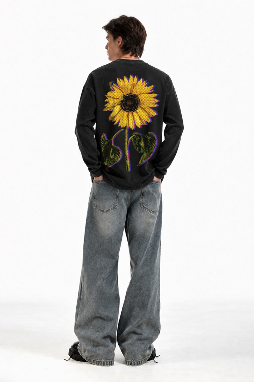 Bloom Anyway Sunflower Waffle Tee