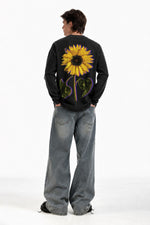 Bloom Anyway Sunflower Waffle Tee
