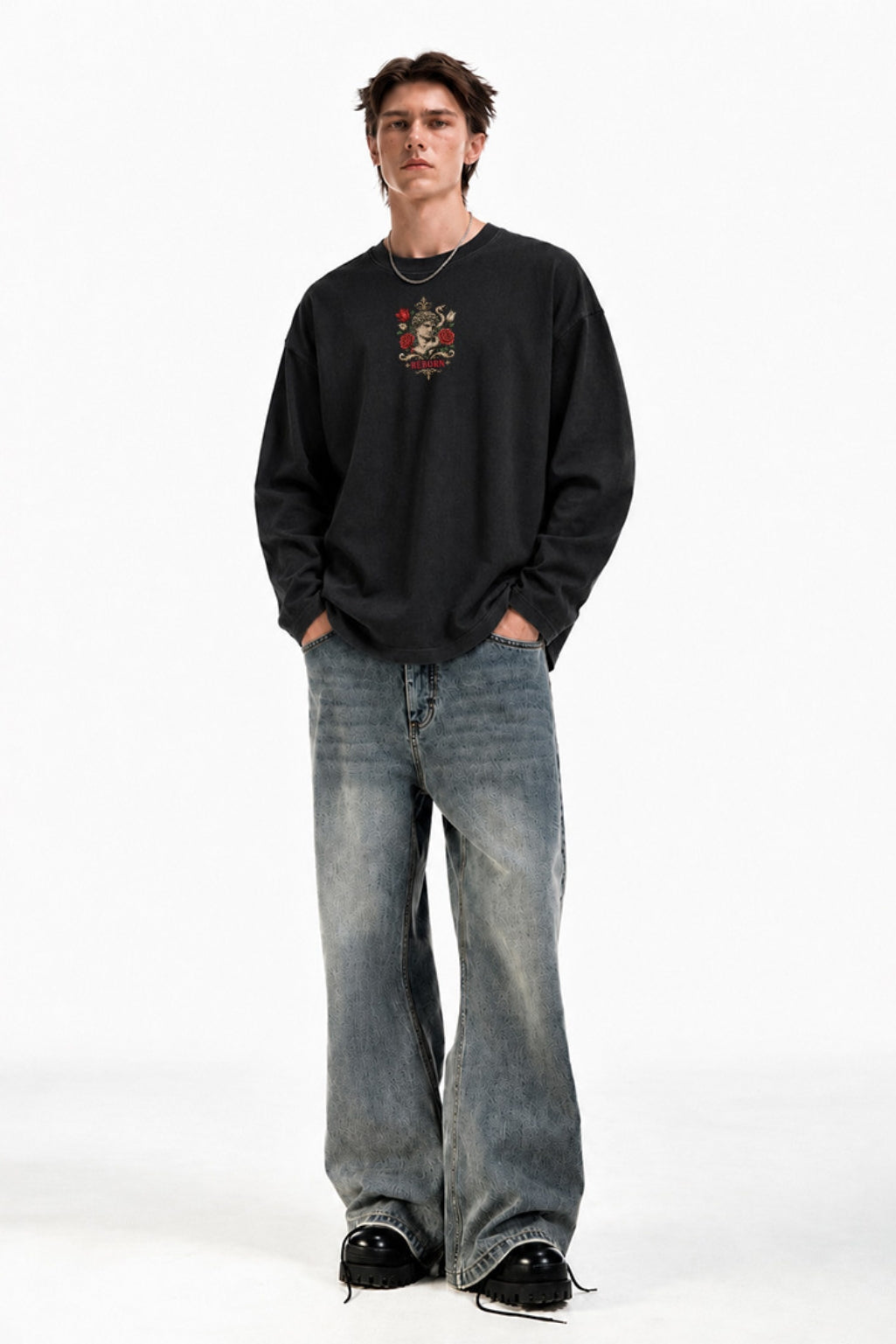 Reborn Statue Waffle Tee